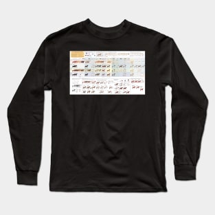 Guide to Horse Colors and Patterns Long Sleeve T-Shirt